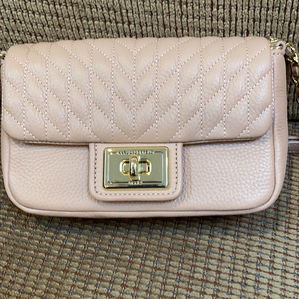 Karl Lagerfeld Agyness Crossbody Bag - Almond